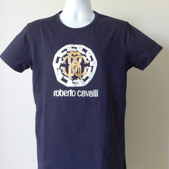 ROBERTO CAVALLI SIGNATURE MULTICOLOR LOGO T Shirt - Picture 2 of 4